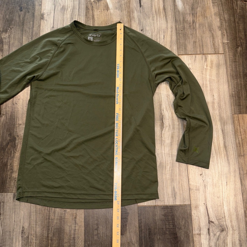 Vertx Long Sleeve Tactical Shirt Mens Large Green Performance Athletic - Picture 6 of 6